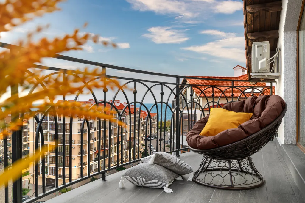 Квартира Квартира Евродвушка с балконом и видом на море — Геленджик