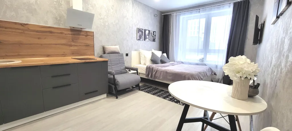 Уютная студия в ЖK Новатор с кондиционером