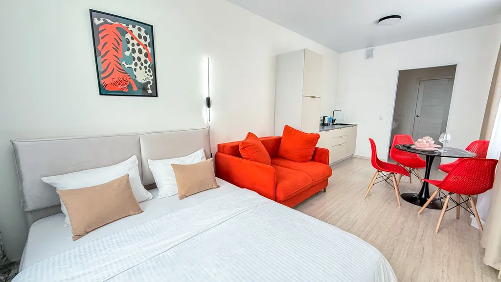 Студия на высоком этаже