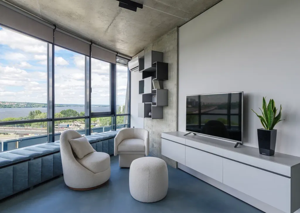 Панорамная квартира аtlantis с невероятным видом на реку и закат