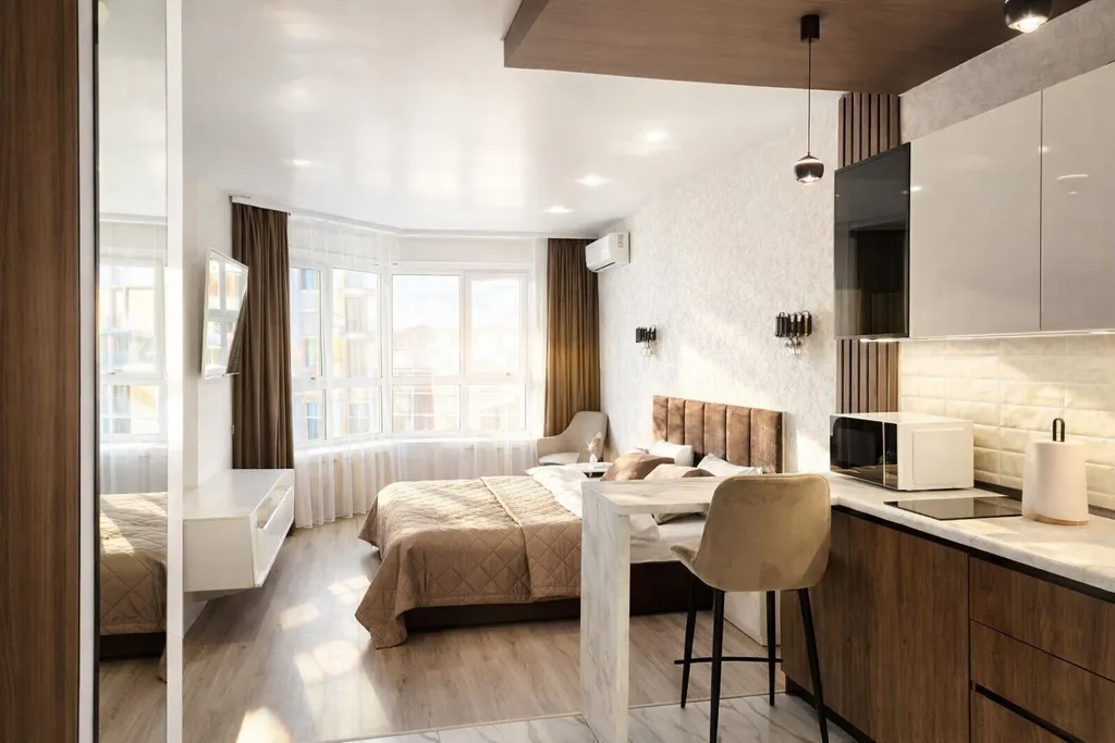 Квартира Квартира Шикарная студия на Взлетке возле Глазного центра и Кристалл арены — Красноярск