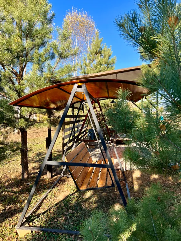 Стильный барн в соснах