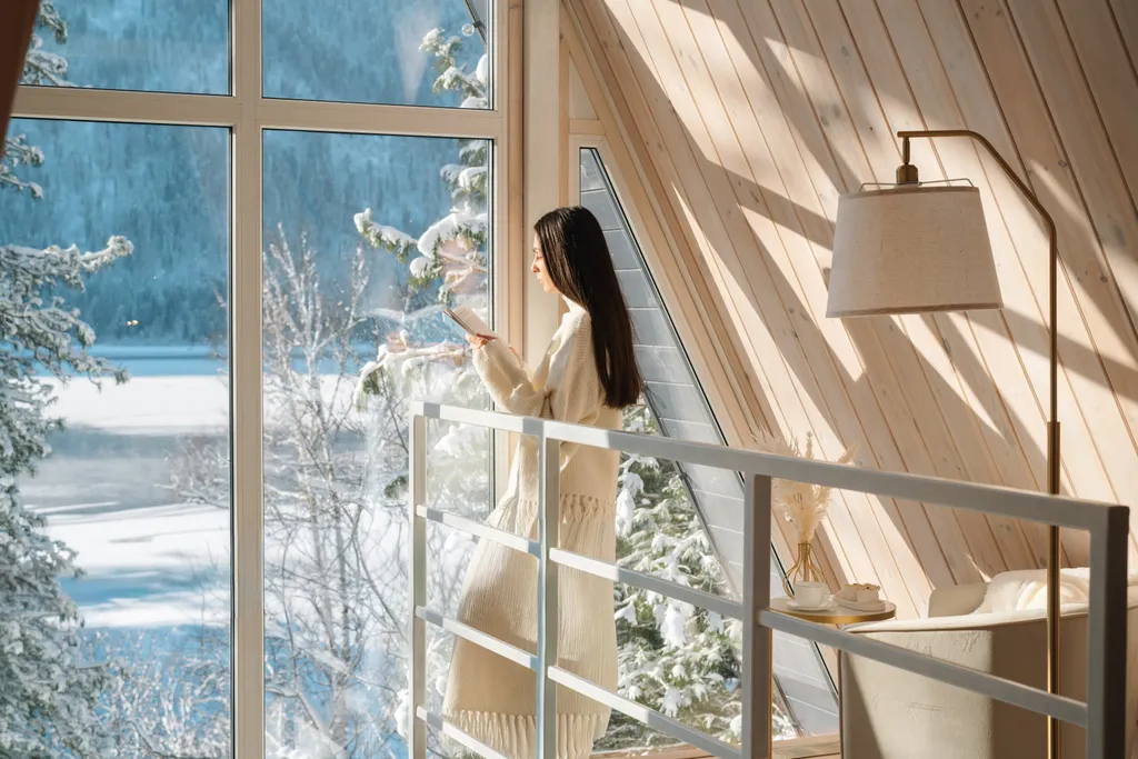 Villa Roma Телецкое - панорамный А-фрэйм 2 с видом на горы и озеро