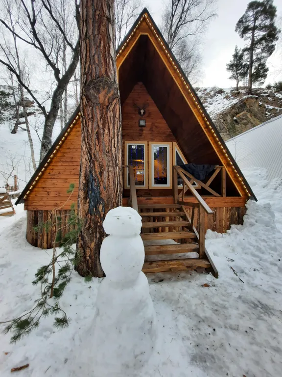 Гостевой дом в сосновом бору с горной рекой на территории