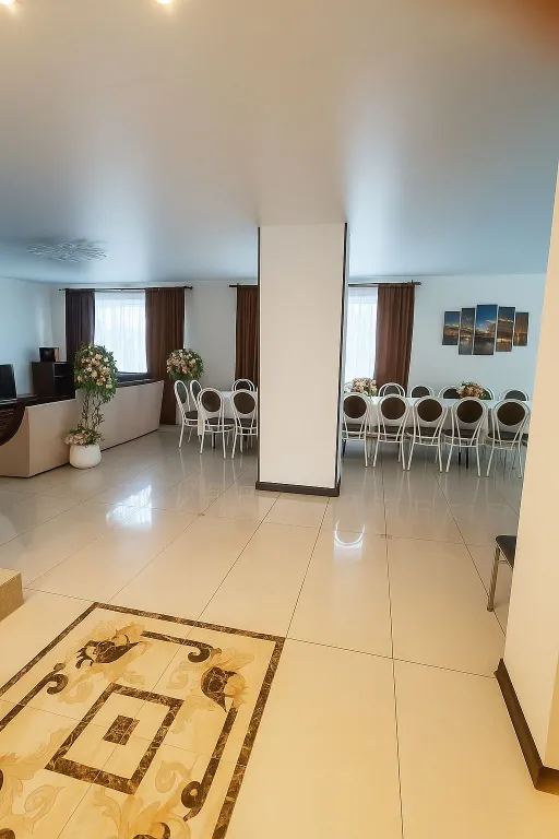 Дом на берегу пруда с камином, чаном и баней для большой компании