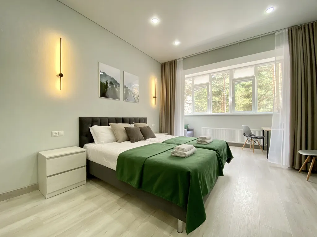 Квартира Уютный апартамент на берегу реки с видом на горы — аренда посуточно в Терскол