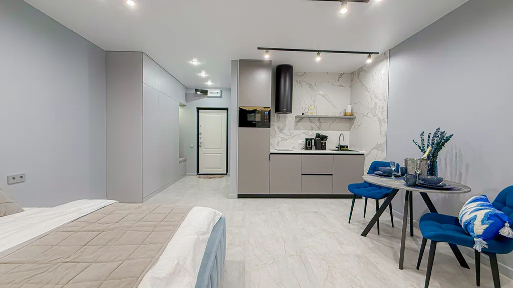 Квартира Квартира Стильная Smart-студия с джакузи в центре Краснодара — Краснодар