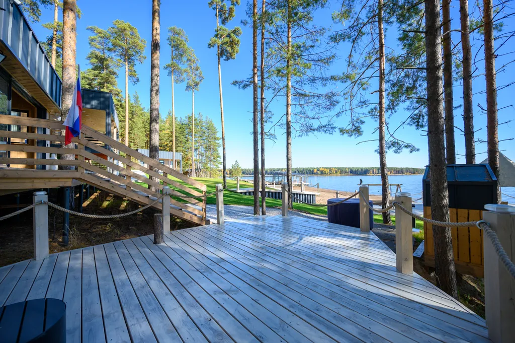 Комфортабельный дом у речного плёса