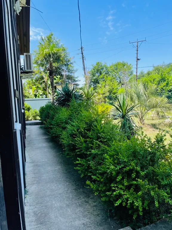 Квартира Апартаменты с террасой и кухней, с видом на реку и с бассейном — Гагра