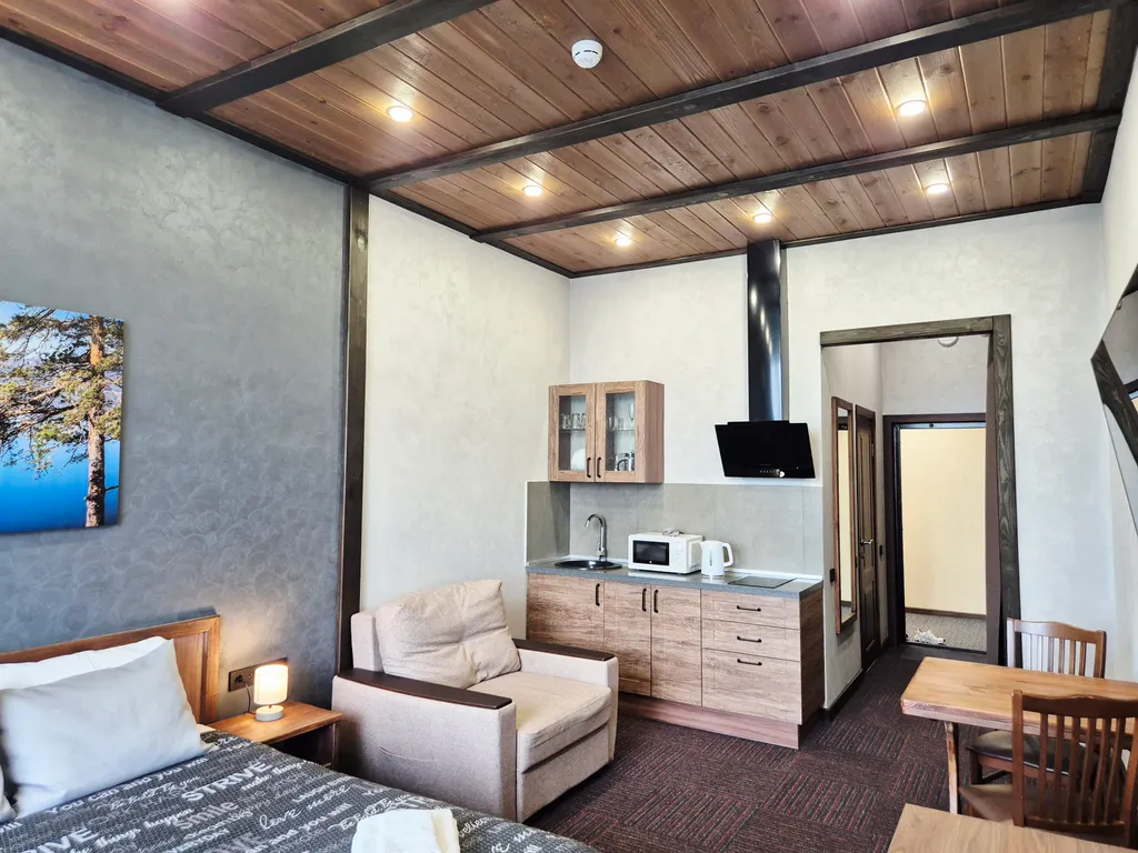 Захватывающий вид, панорамные окна и высокие потолки