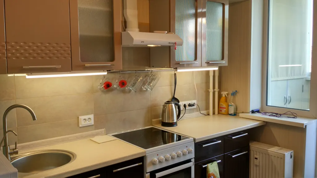 Уютная квартира, не студия, есть почти всё