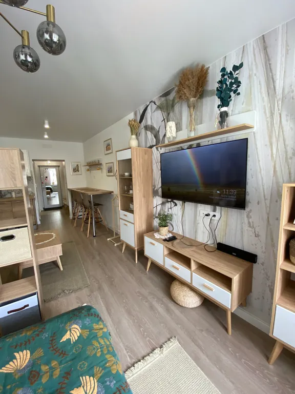 Студия в стиле Сканди с видом на Кремль