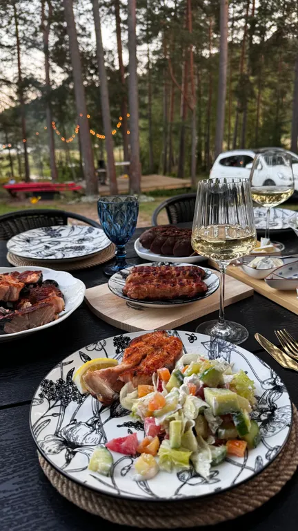 Стильный дом на берегу Ладожского озера с панорамным видом