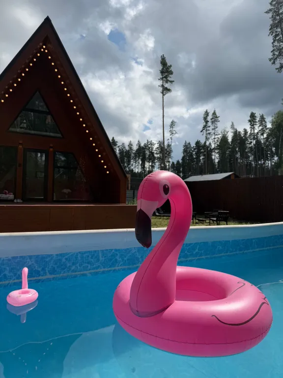 Домик в лесу с банным чаном