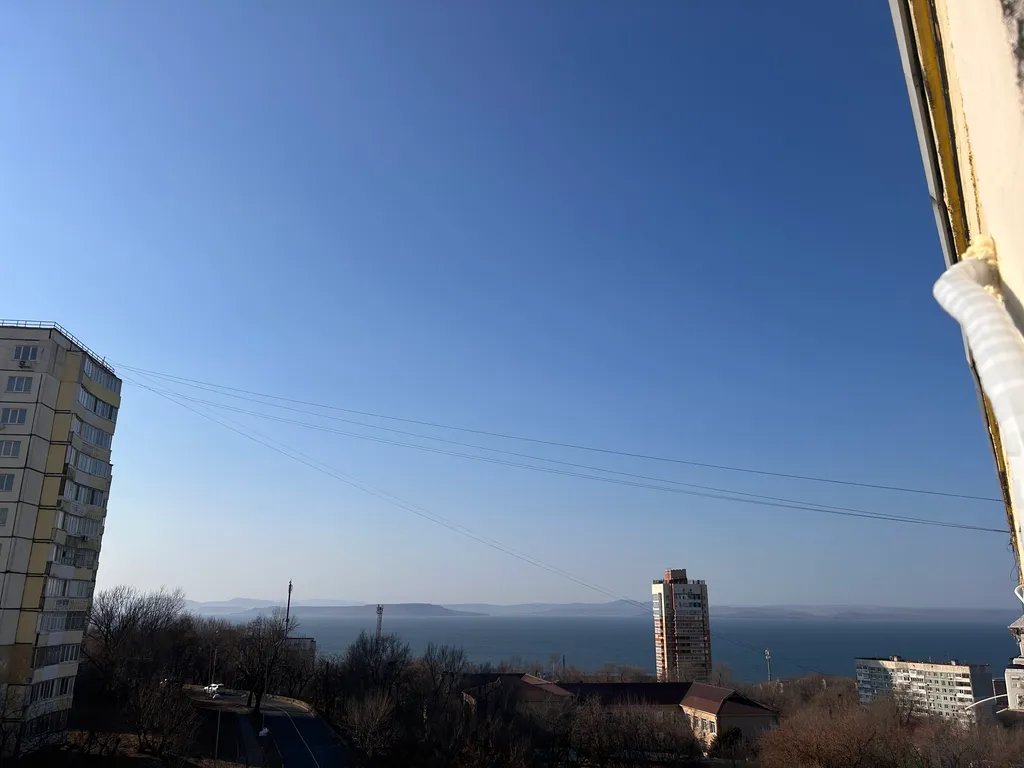 Уютная студия с видом на море и город