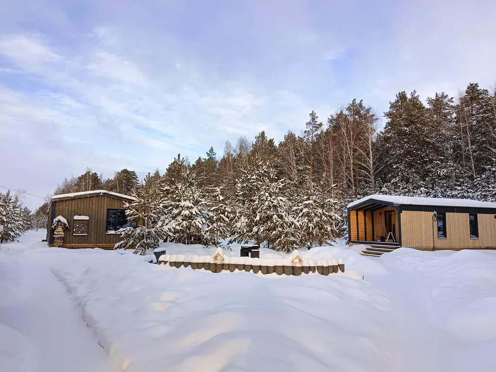 Светлый домик на опушке леса