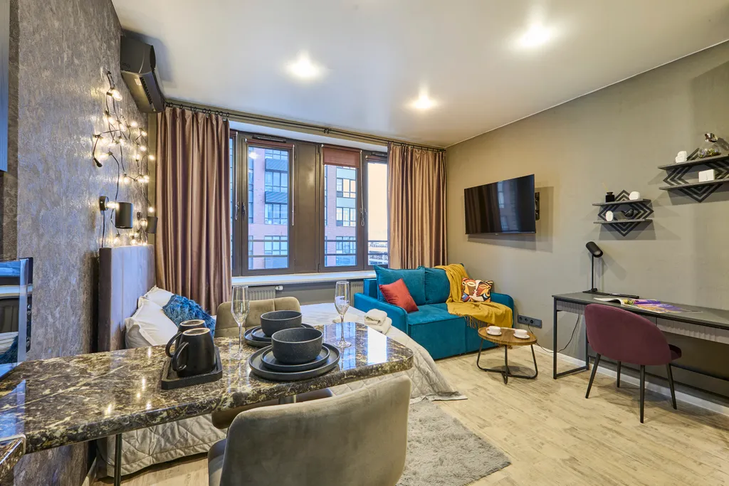 Квартира Квартира Апартамент Emerald Suite в ЖК Савёловский сити — Москва