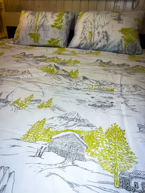 Двухэтажный дом+деревенская баня на дровах