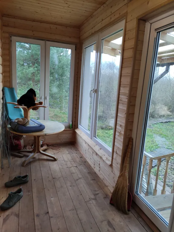 Домик-баня на берегу реки Псижа и выходом в озеро Ильмень