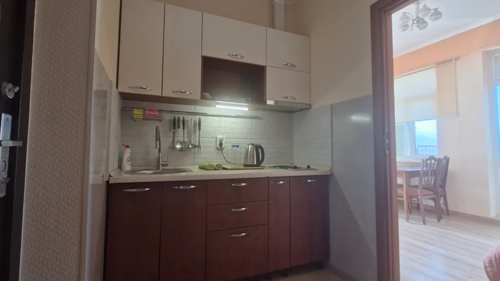 Стильная 1-комнатная квартира с панорамой на горы