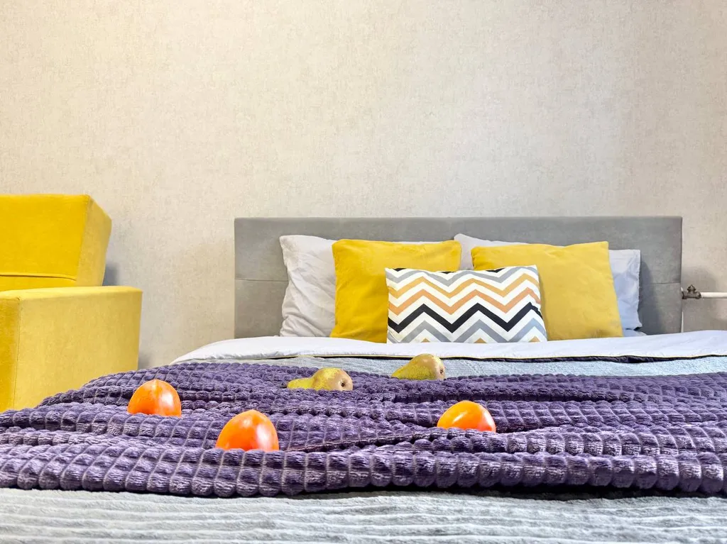 Двухкомнатная квартира с балконом в Лайково