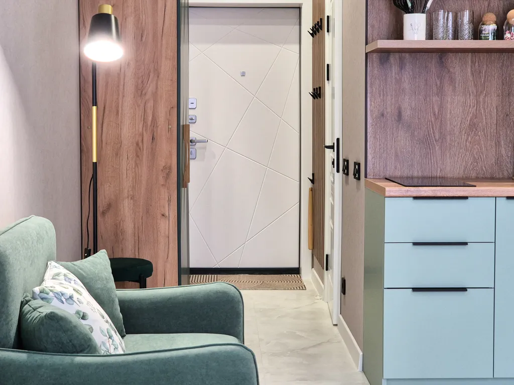 Летняя студия с дизайнерским ремонтом