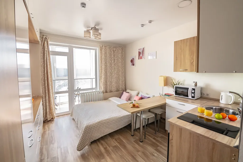 Светлая и уютная квартира в новом доме рядом с Калина молл