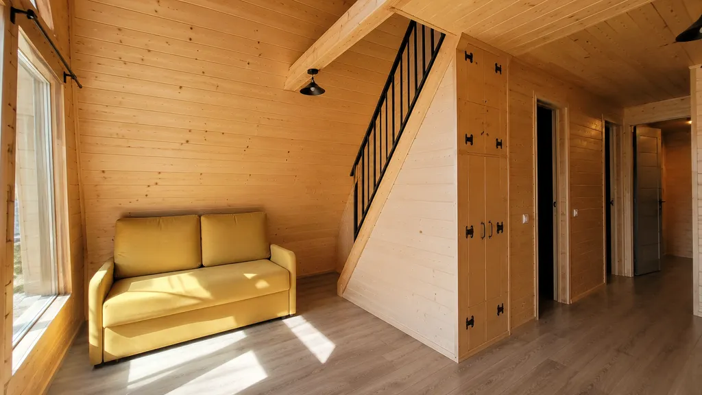Дом 60m2 — чан для купания, кухня, Wi-Fi