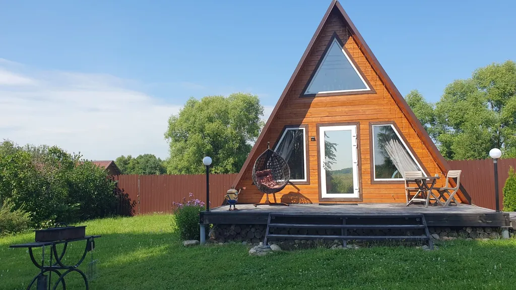 А-фрейм с купелью фурако