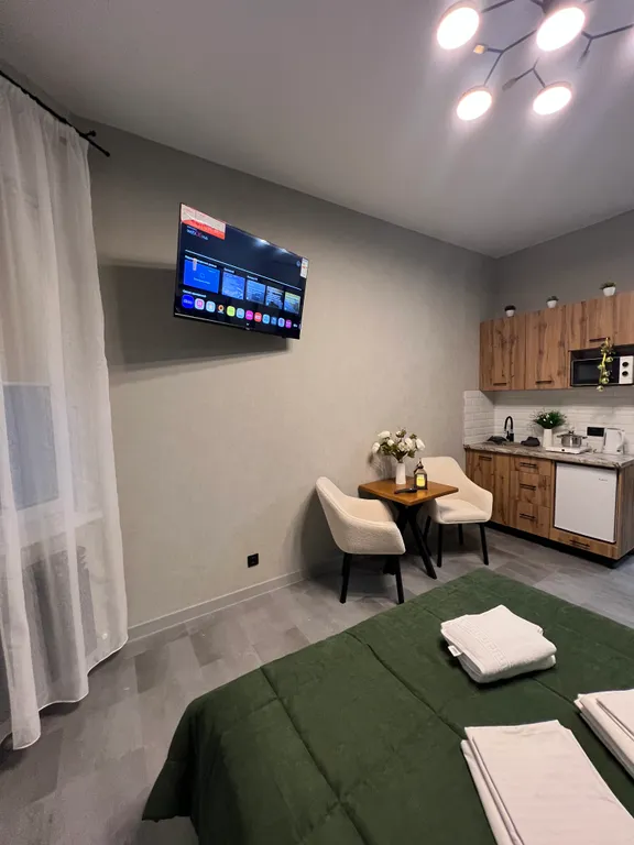 Уютная студия с видом на горнолыжный комплекс