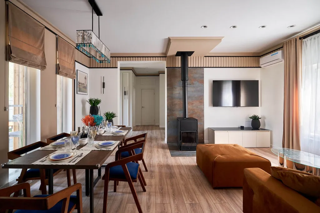 Коттедж Необычный загородный дом с баней и банным чаном — Веревское