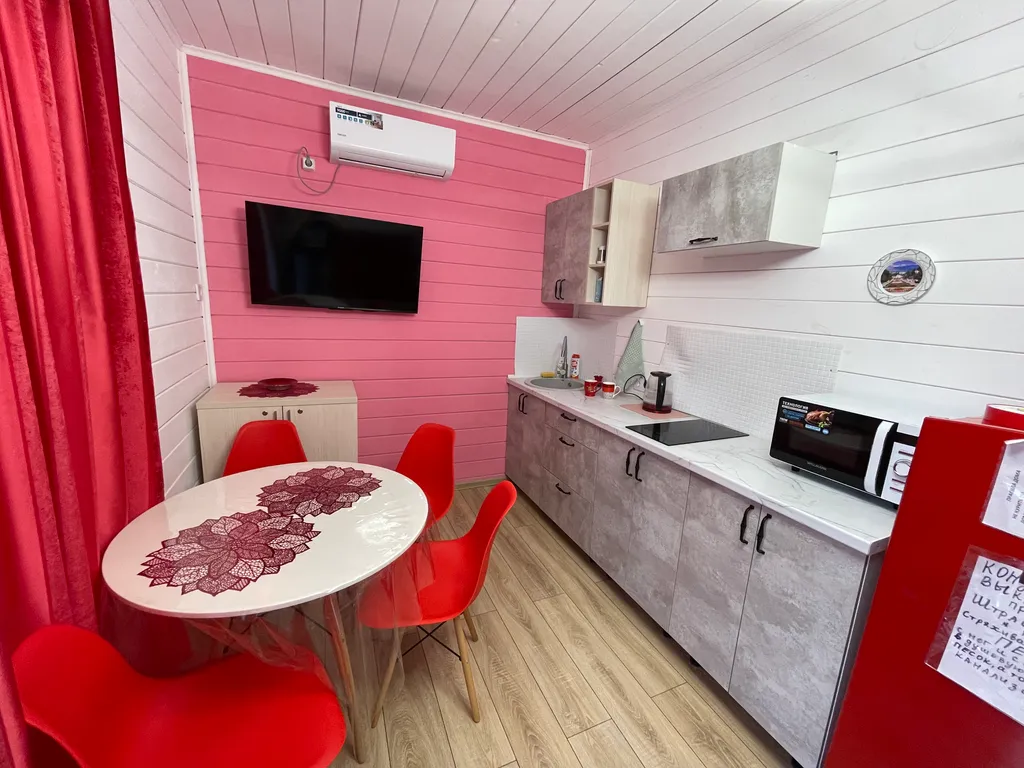 Эко дом под ключ на море на 4 человека, красный бархат