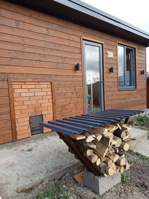 Дом Афрейм с банным чаном и баней у леса