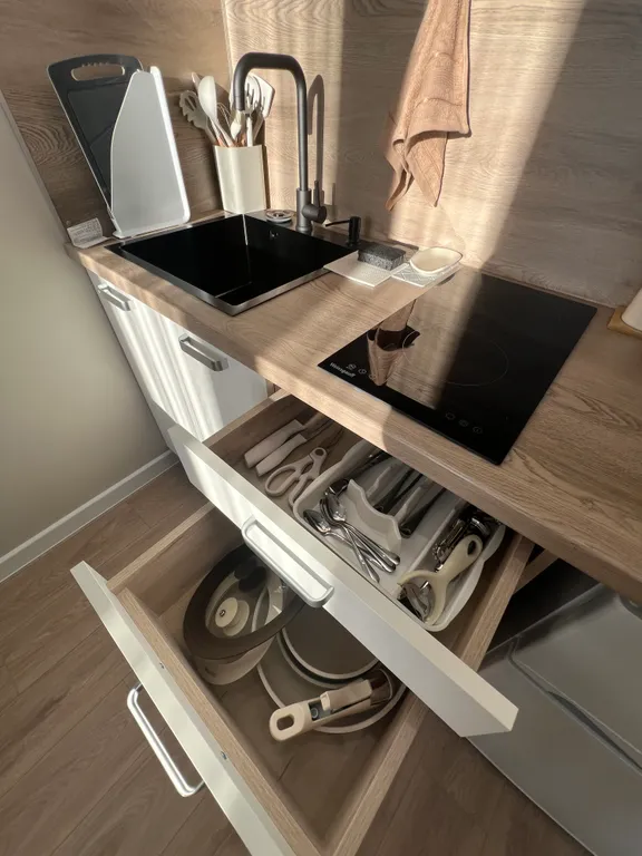 Квартира-студия на горнолыжном курорте Шерегеш