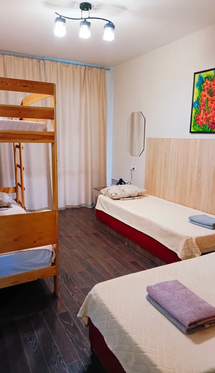 Очень уютный двухкомнатный номер студия, с кухней до 6 человек