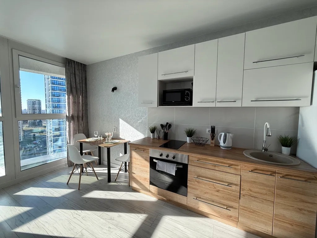 Квартира Квартира студия Glasgow с видом на город, с самозаселением — Минск