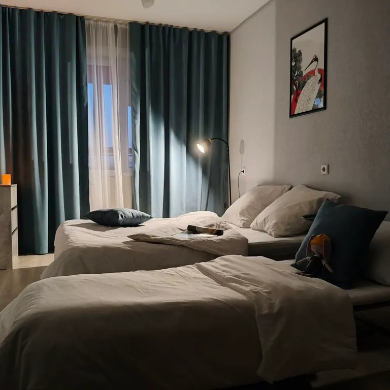 Квартира Квартира Уютная студия с прекрасным видом на парк Прищепка — Красноярск