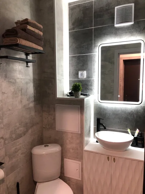 Студия с парящей кроватью