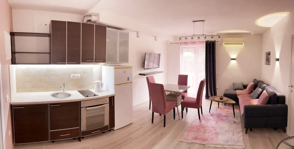 Апартаменты с 2 спальнями на берегу Адриатического моря