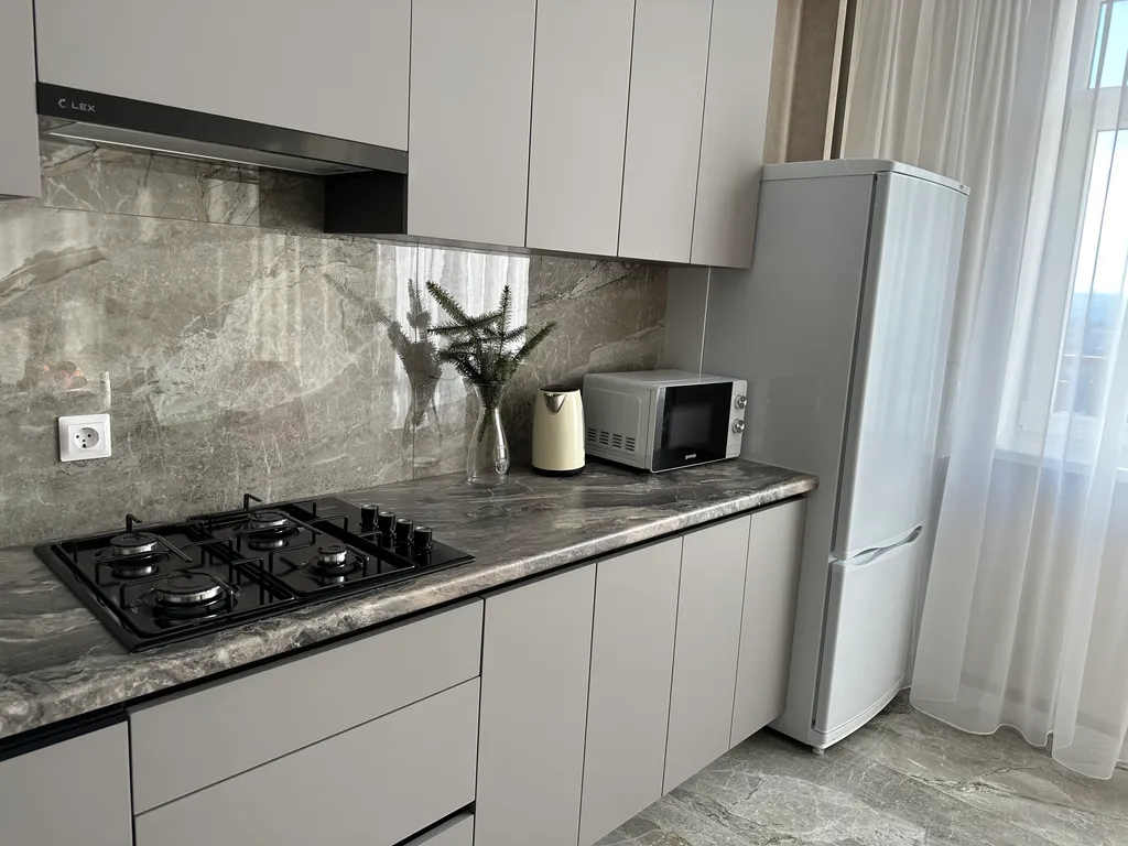 Стильная квартира в новом ЖК с видом на Эльбрус