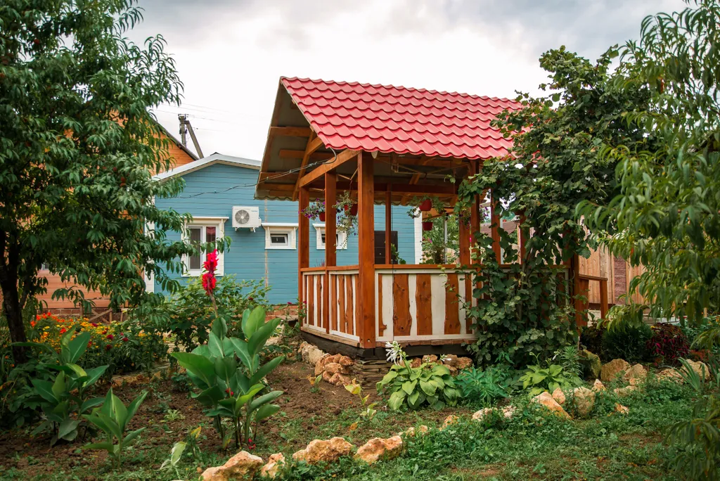 Гостевой дом с видом на сад и горы