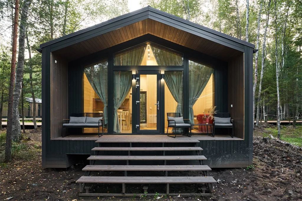 Коттедж Forest hygge дом c bbq патио — аренда посуточно в Истра