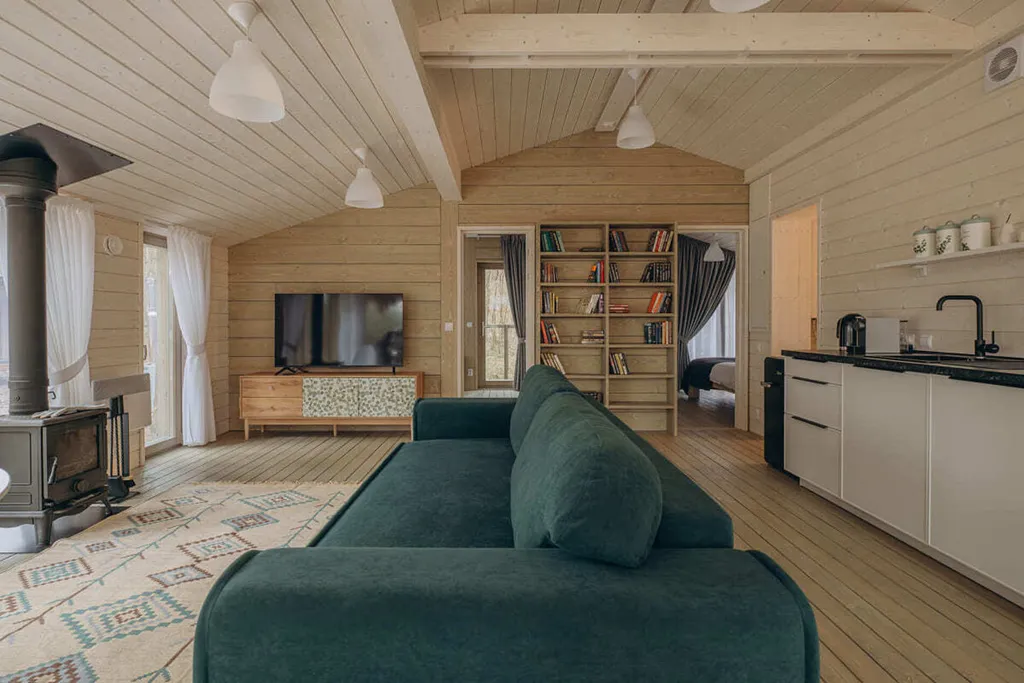 Дом 90m2 «Август» — чан, кухня, Wi-Fi