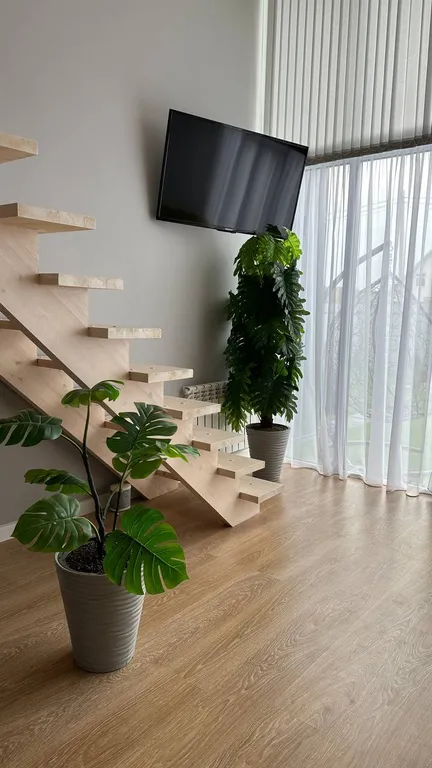 Дом в стиле БарнХаус с тёплым бассейном