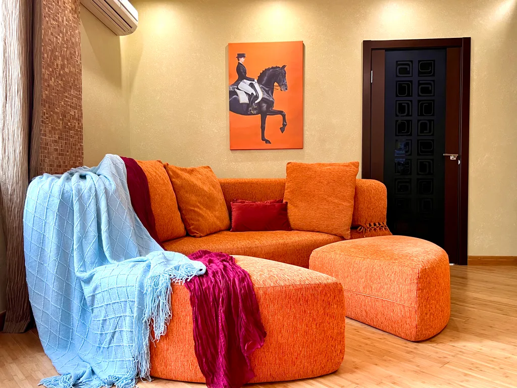 Дизайнерская квартира с кондиционером для 5 гостей