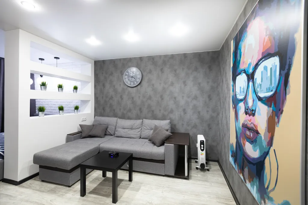 1-комнатная квартира, рядом склон