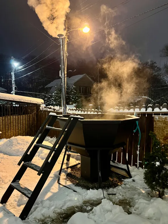 Коттедж Дом с баней на дровах, чаном и уютным двором с лобным местом — Лопатино