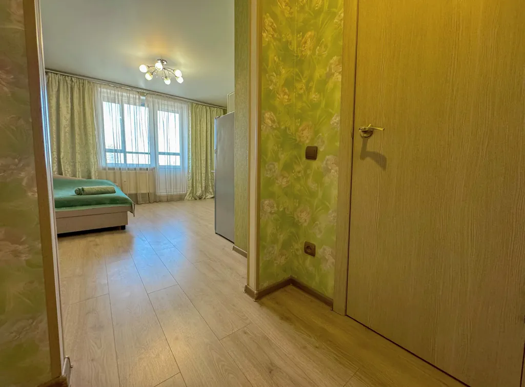 Green Apartment с ванной и большим ТВ