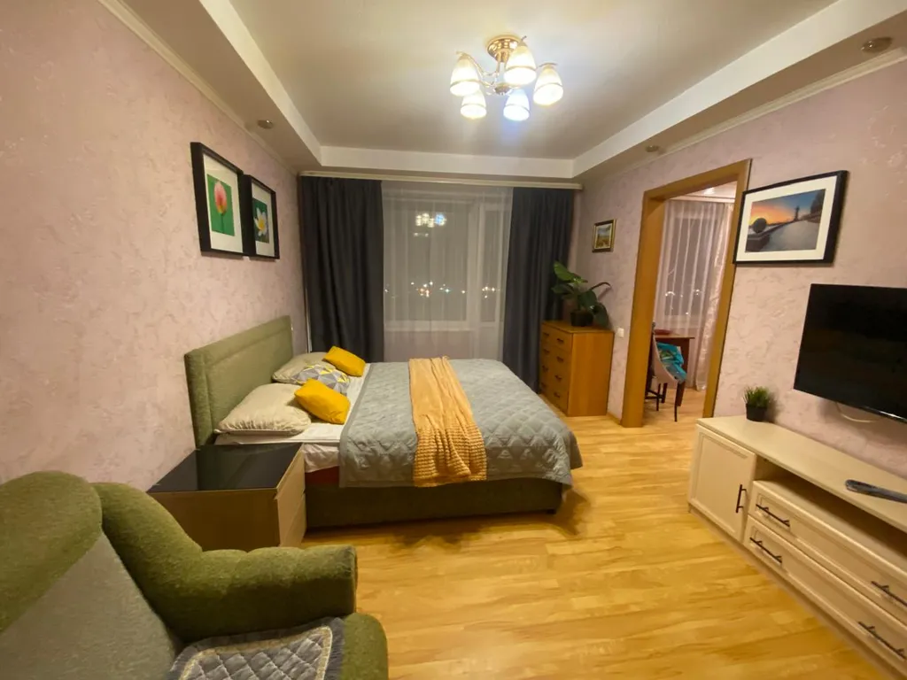 1-комнатная квартира с красивым видом на город, залив и горы — аренда посуточно в Мурманск