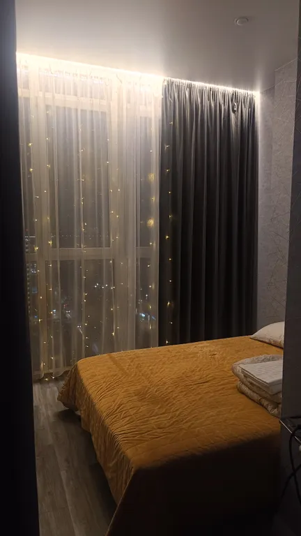 Новенькая студия с шикарным видом с панорамного окна на 20м этаже